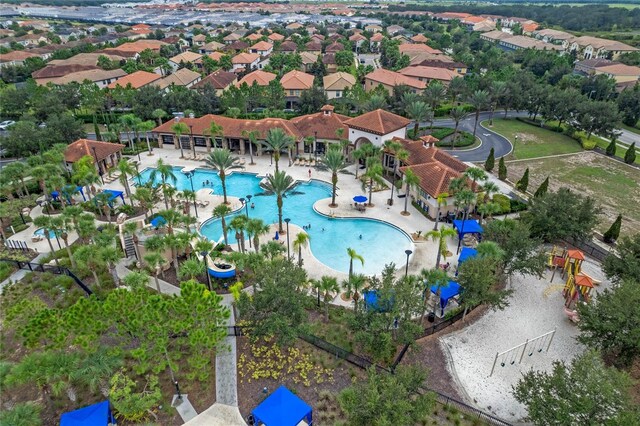 4204 Oakview Dr, Davenport, FL 33837 - drone / aerial view of a pool area