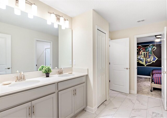 bathroom featuring vanity