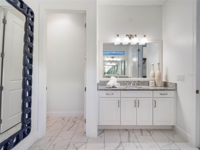 bathroom featuring vanity