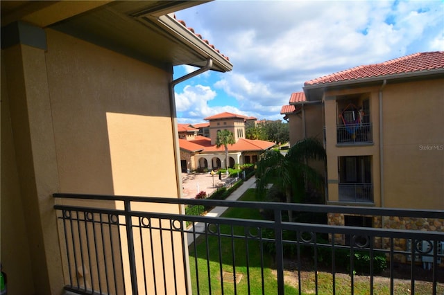 view of balcony