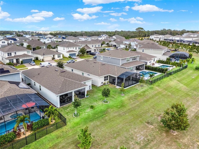 3286 Hanging Tide St, Winter Garden, FL 34787 - aerial perspective of suburban area with a pool