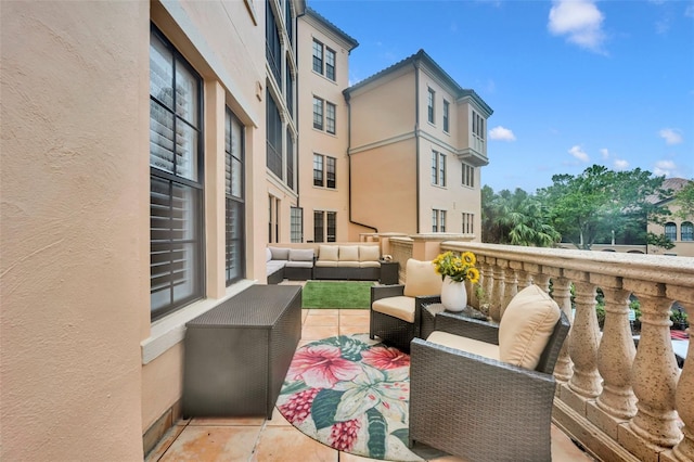 balcony with an outdoor living space