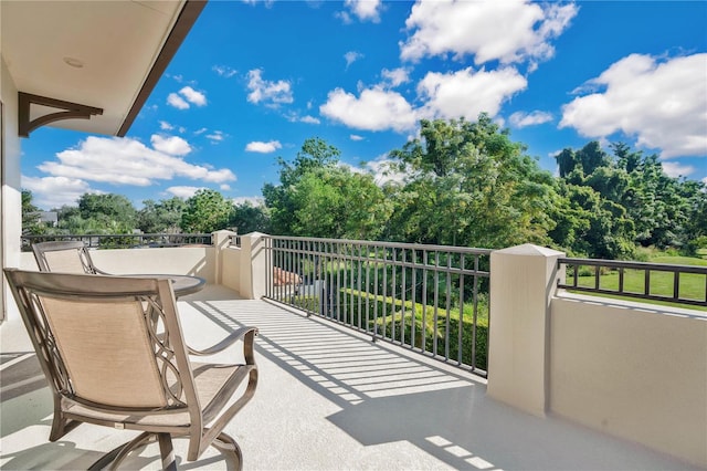 view of balcony