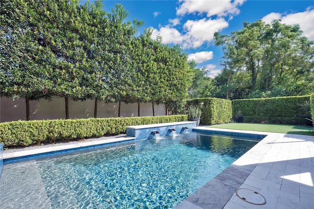 view of pool with a patio area