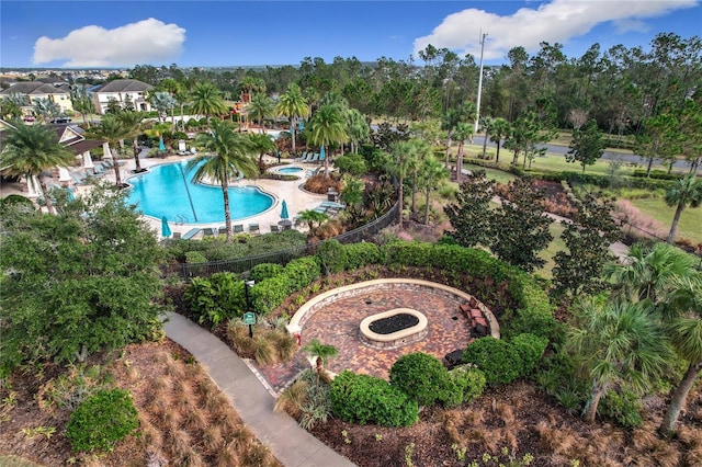 987 Nathan Ridge Rd, Clermont, FL 34715 - community pool with view of wooded area