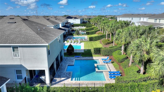 view of pool with a patio area