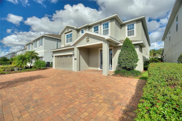 craftsman-style home with a garage