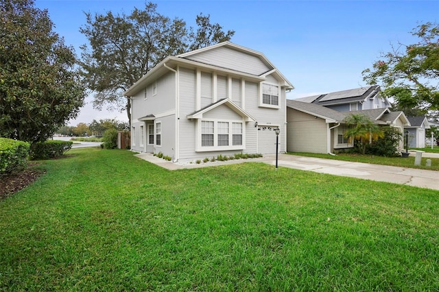 view of front of house featuring a front yard