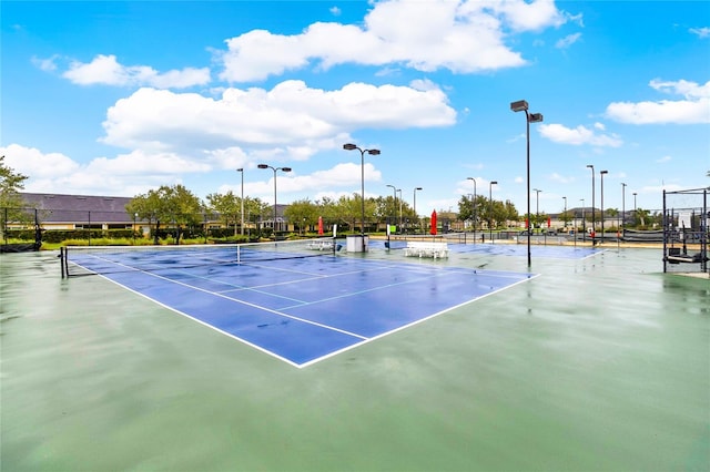 view of tennis court