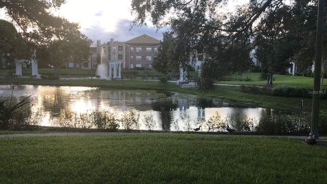 view of water feature