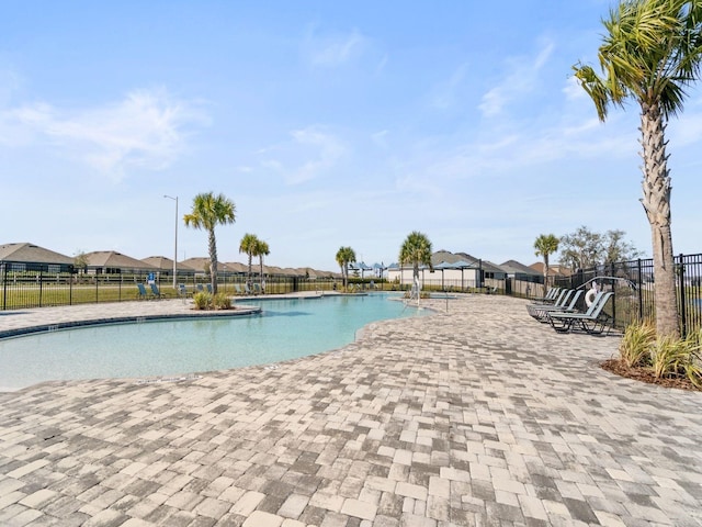 view of pool with a patio