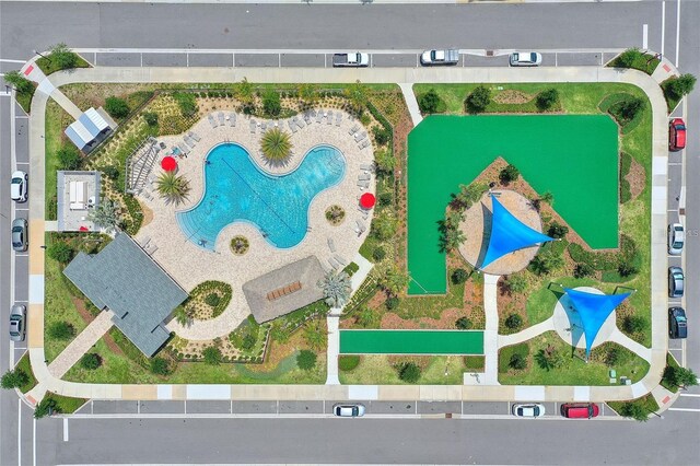 1490 Olympic Club Blvd, Champions Gate, FL 33896 - bird's eye view of a pool