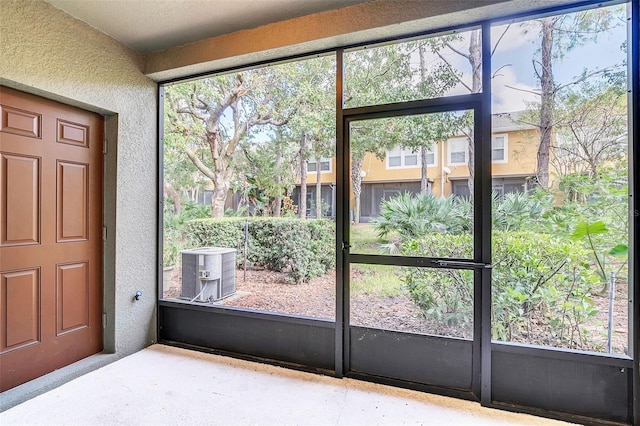 view of doorway to outside