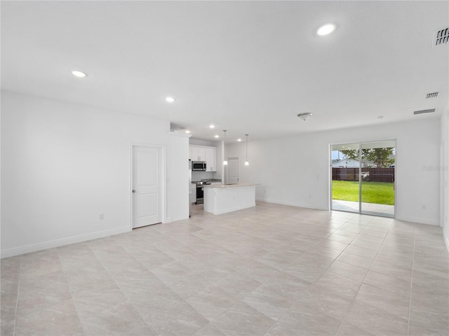 view of unfurnished living room