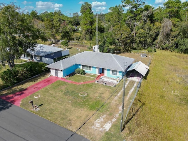 5 Oak Trl, Ocala, FL 34472 - aerial view of property and surrounding area featuring a forest