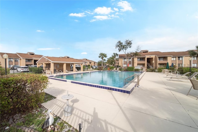 view of pool with a patio