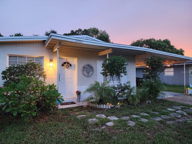 view of front of home