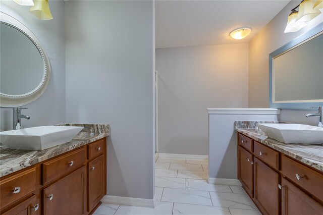 bathroom with vanity