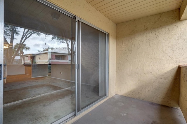 balcony with a patio