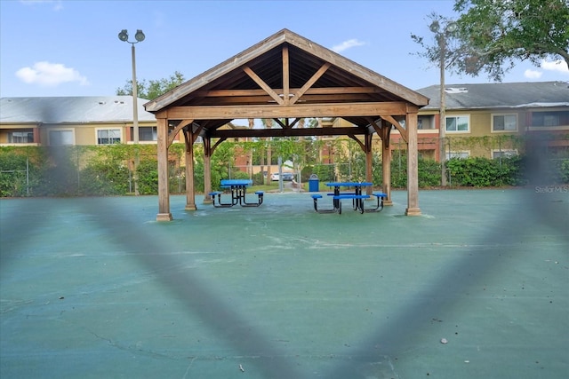 surrounding community with a gazebo