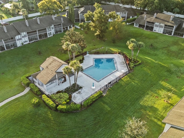 birds eye view of property