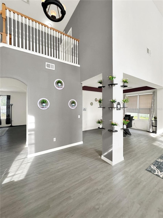 interior space featuring hardwood / wood-style floors