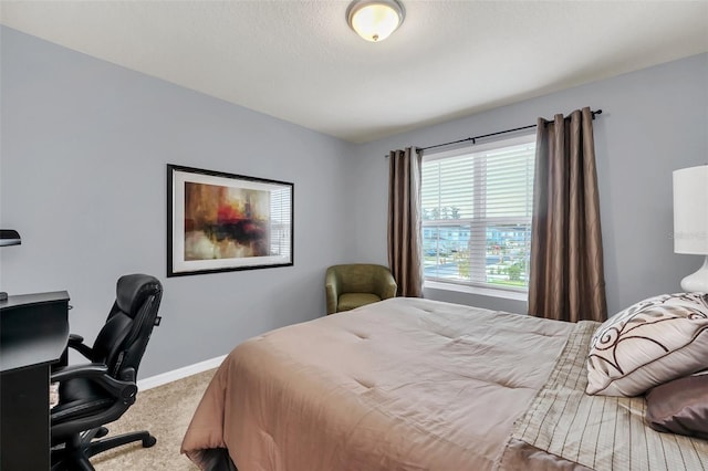 bedroom with carpet floors