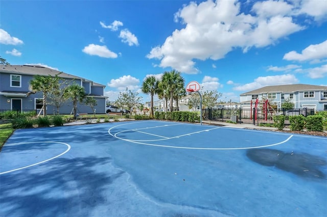 view of sport court