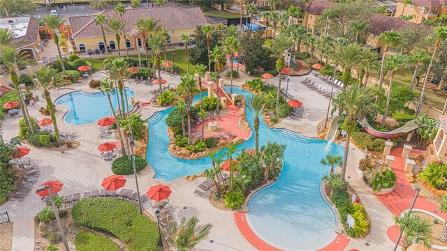 121 Palermo St, Davenport, FL 33897 - drone / aerial view of a pool area