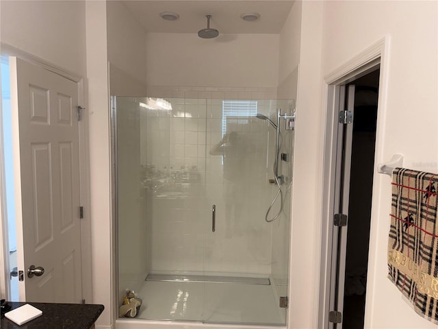 bathroom with walk in shower