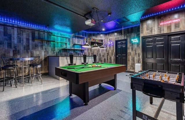 playroom featuring billiards