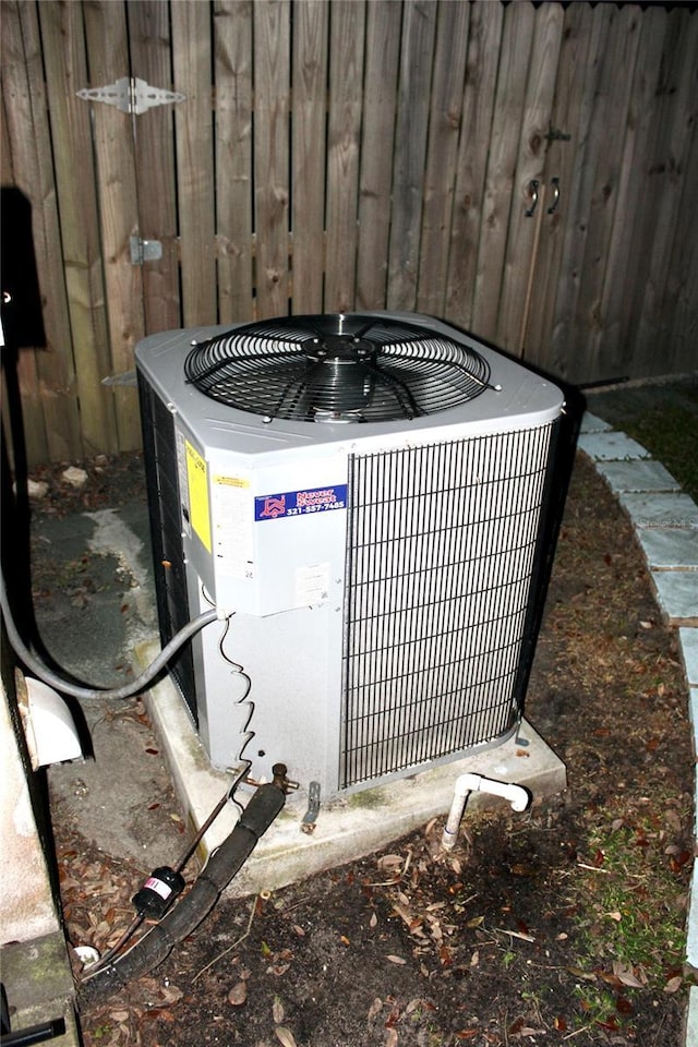 details with central AC unit