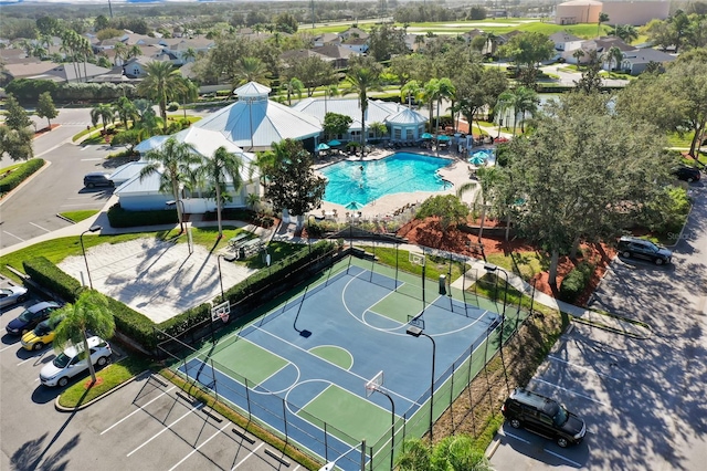 view of basketball court