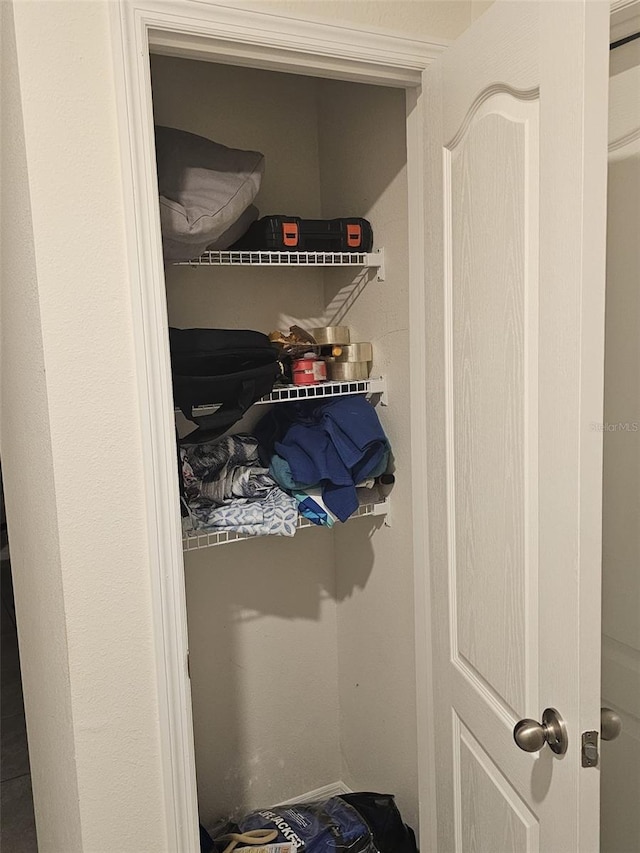 view of closet