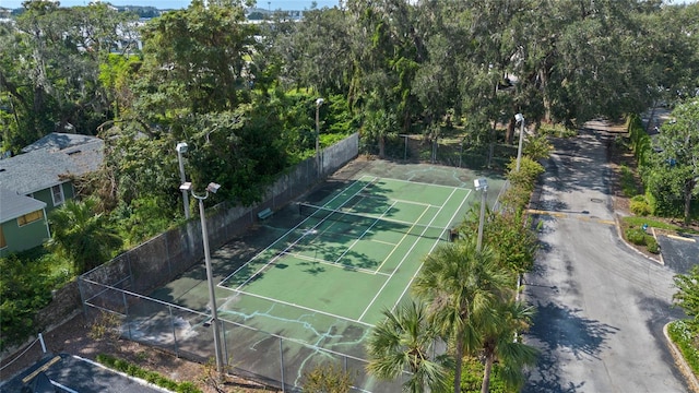 view of tennis court