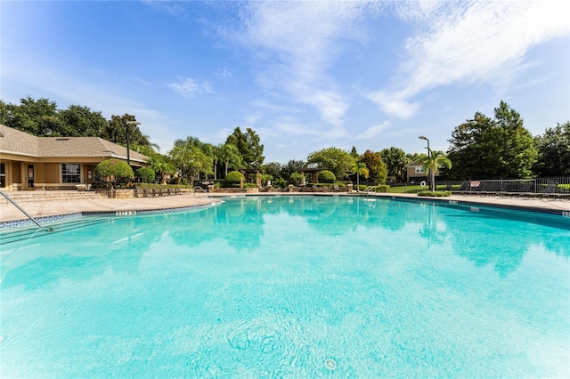 view of pool with a patio