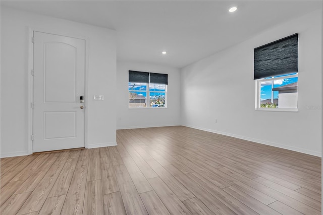 interior space featuring light hardwood / wood-style floors