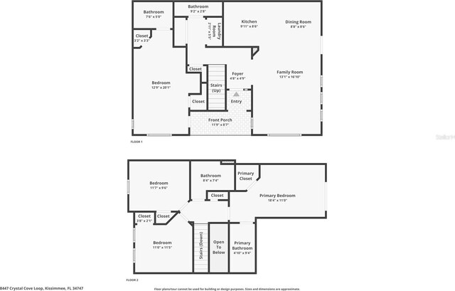8447 Crystal Cove Loop, Kissimmee, FL 34747 - floor plan / room layout