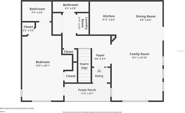 8447 Crystal Cove Loop, Kissimmee, FL 34747 - home floor plan