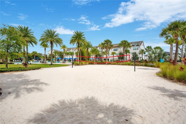 view of property's community with volleyball court