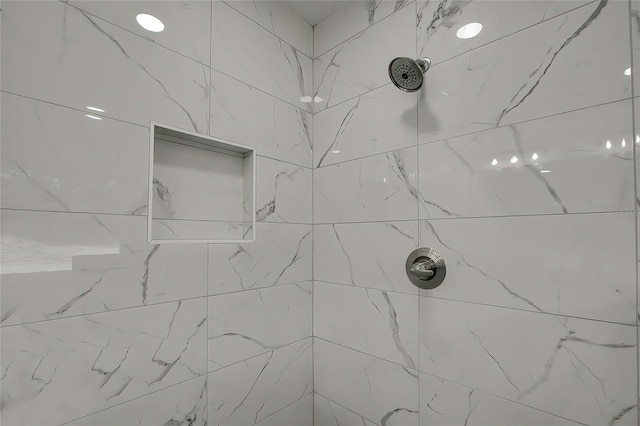 room details with tiled shower