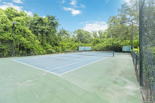 view of tennis court