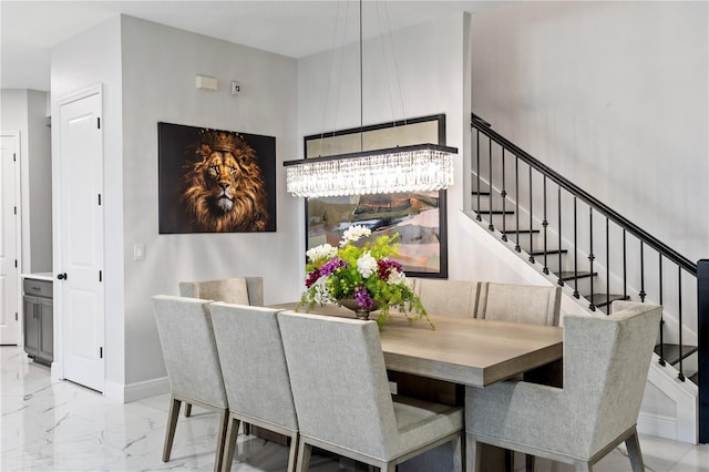 view of dining room