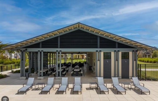 view of community featuring a gazebo