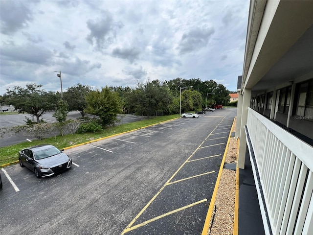 view of parking / parking lot