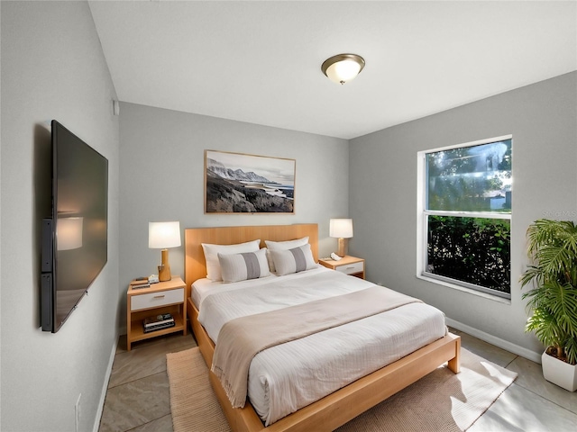 view of tiled bedroom