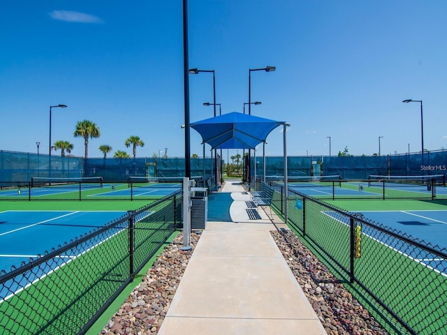 view of sport court