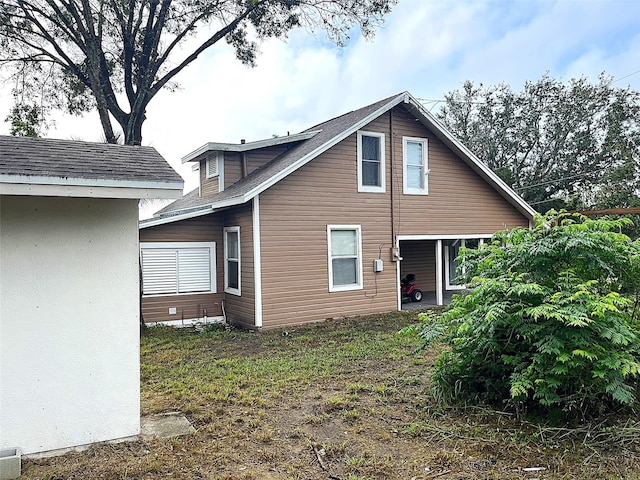 view of rear view of property