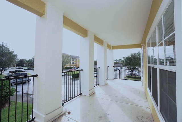 view of balcony