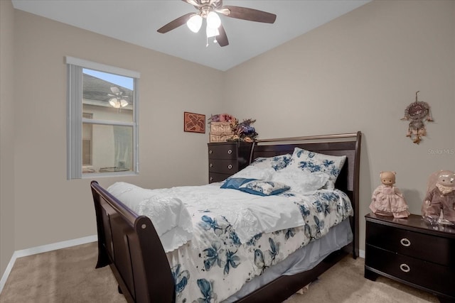4001 Scarlet Branch Rd, Orlando, FL 32824 - carpeted bedroom featuring baseboards and a ceiling fan